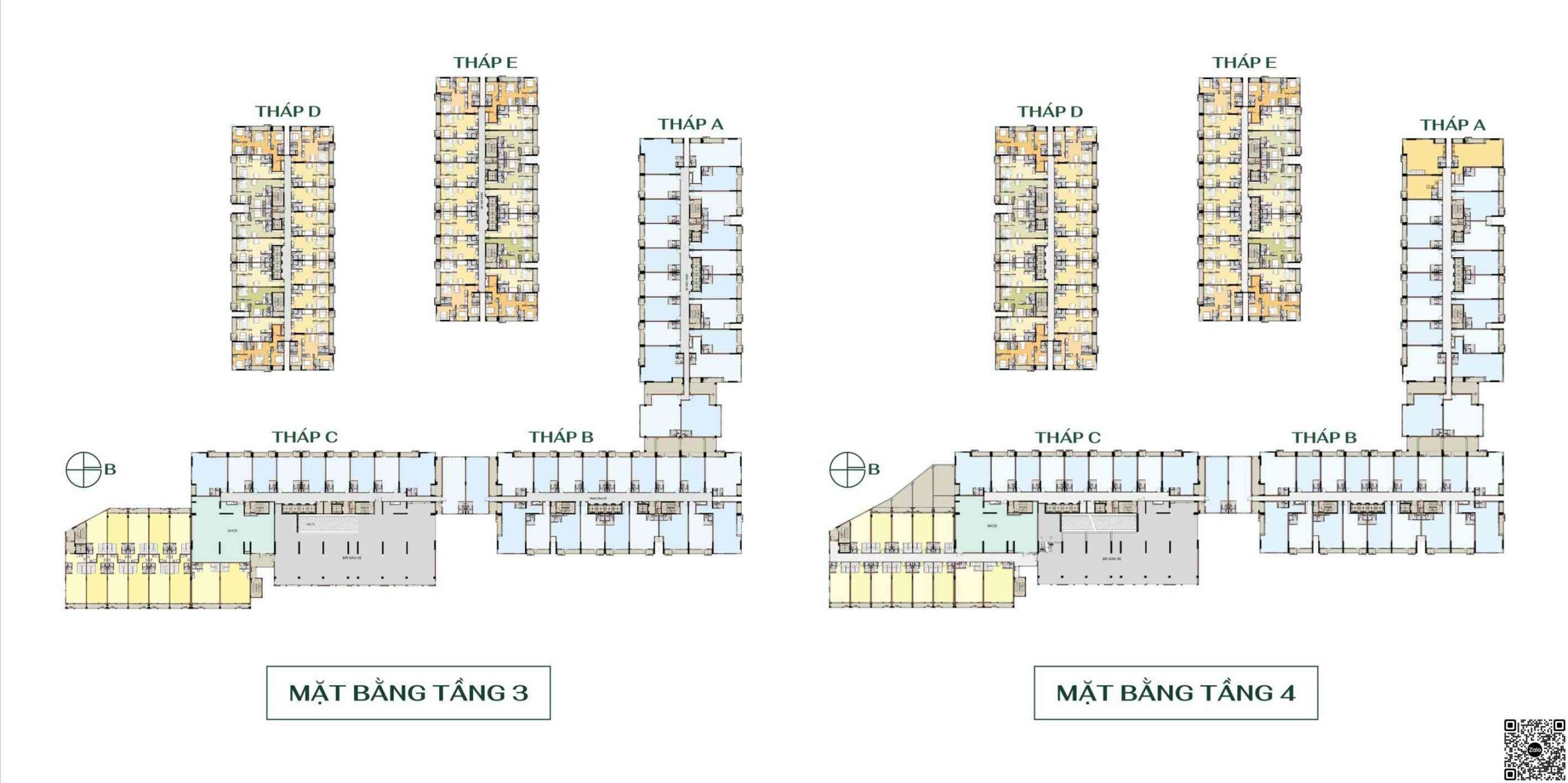 Mặt bằng Shophouse - Văn Phòng tầng 3 & 4 dự án MT Eastmark City TP. Thủ Đức