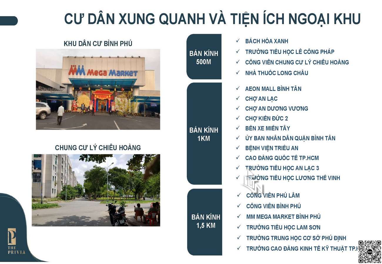 tiện ích the Privia