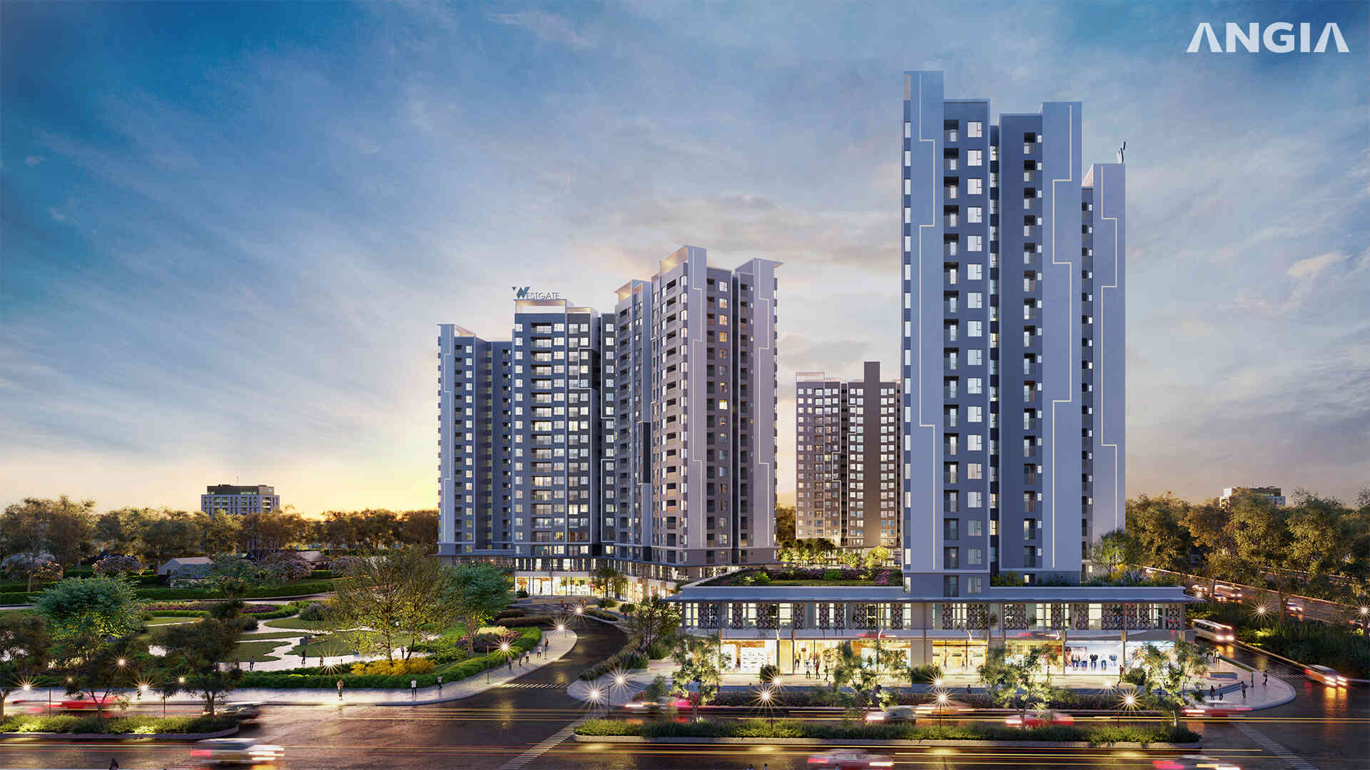 Phối cảnh dự án West Gate Bình Chánh chủ đầu tư An Gia