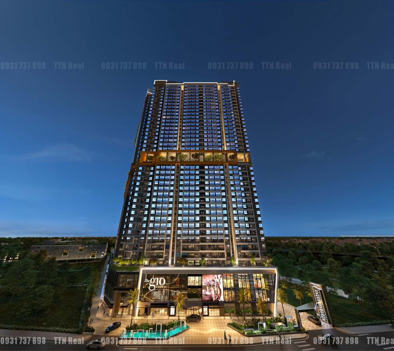 Phối cảnh tổng thể dự án The Gió Riverside