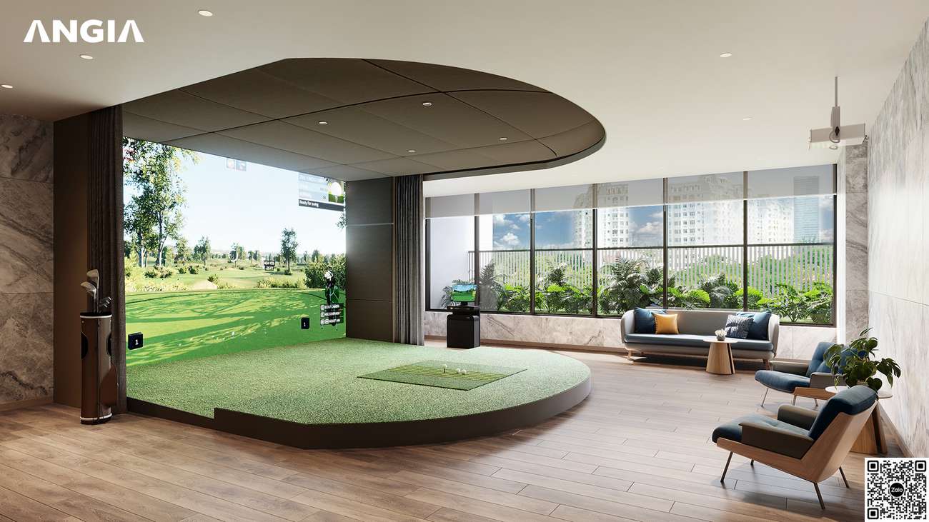 The Gió Riverside Tiện ích phòng tập Golf dành cho cư dân The Gió Riverside