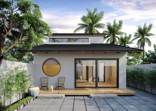 Ngôi nhà mang phong cách giản dị gần gủi với thiên nhiên