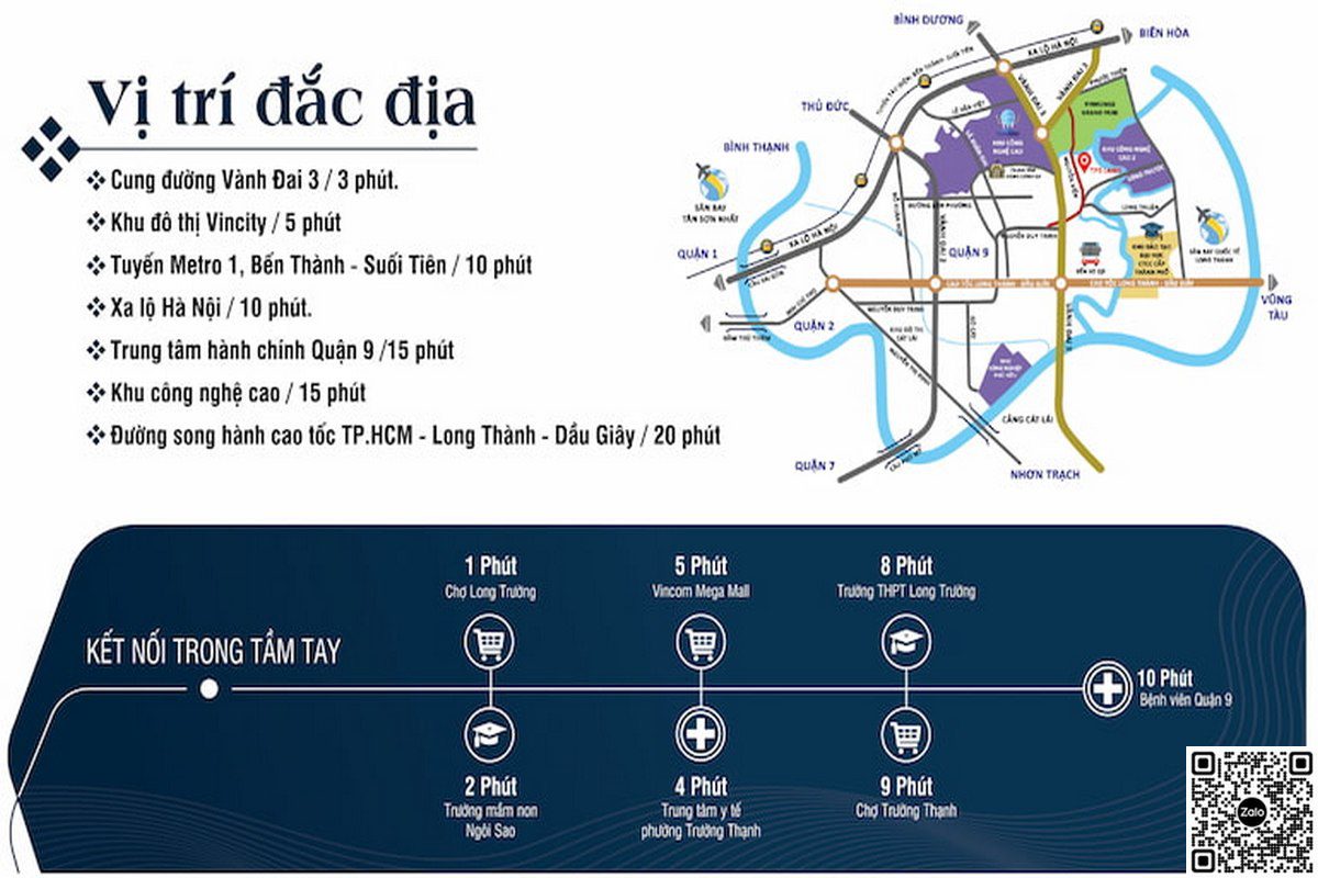 Điểm kết nói dự án TPS 52 Nguyễn Xiển với các tiện ích khu vực