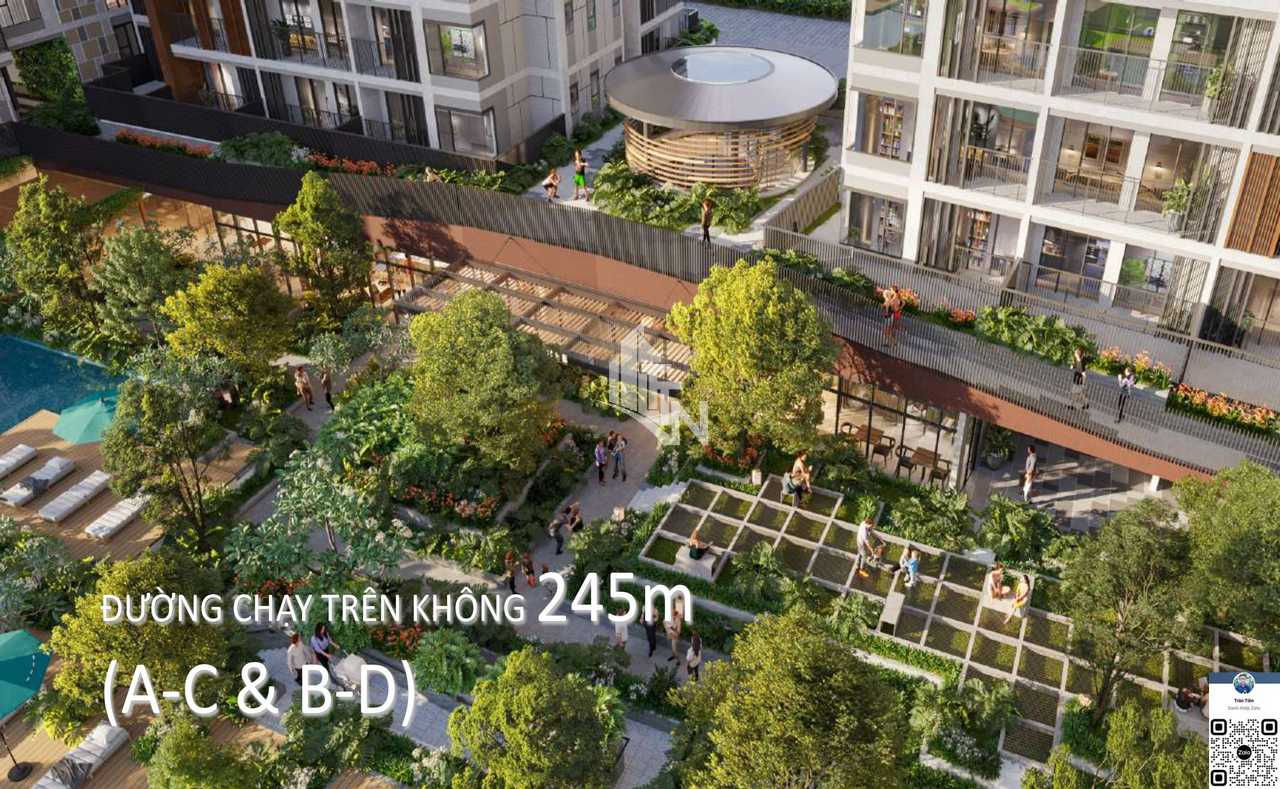 Elysian Thủ Đức Tiện ích đường chạy bộ trên không kết nối 4 block dự án Elysian Thủ Đức