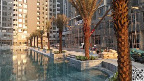 Thực tế cây xanh quang cảnh nội khu dự án Angia West Gate Bình Chánh