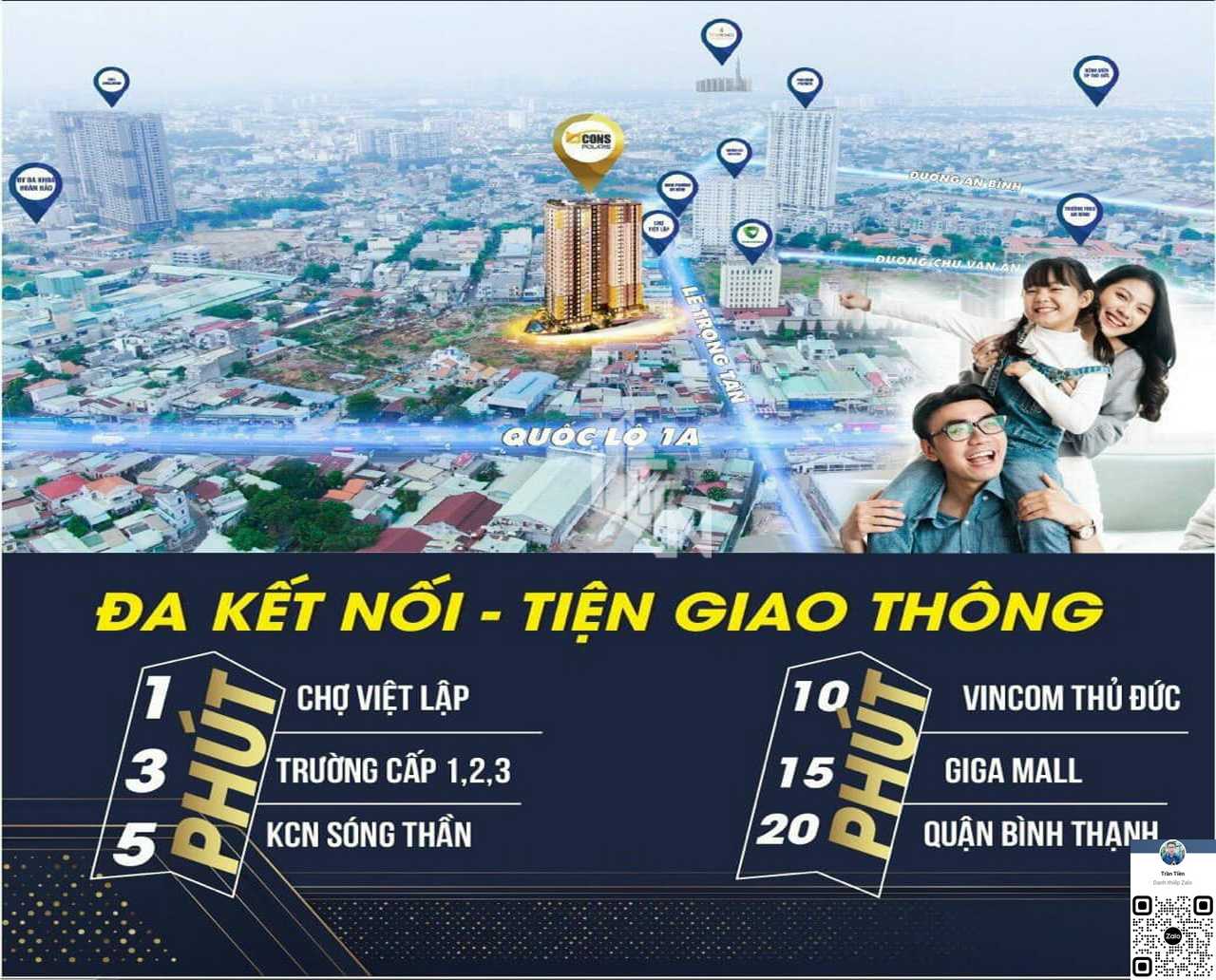 Bcons Polaris Vị trí kết nối dư án căn hộ chung cư cao cấp Bcons Polaris Bình Dương
