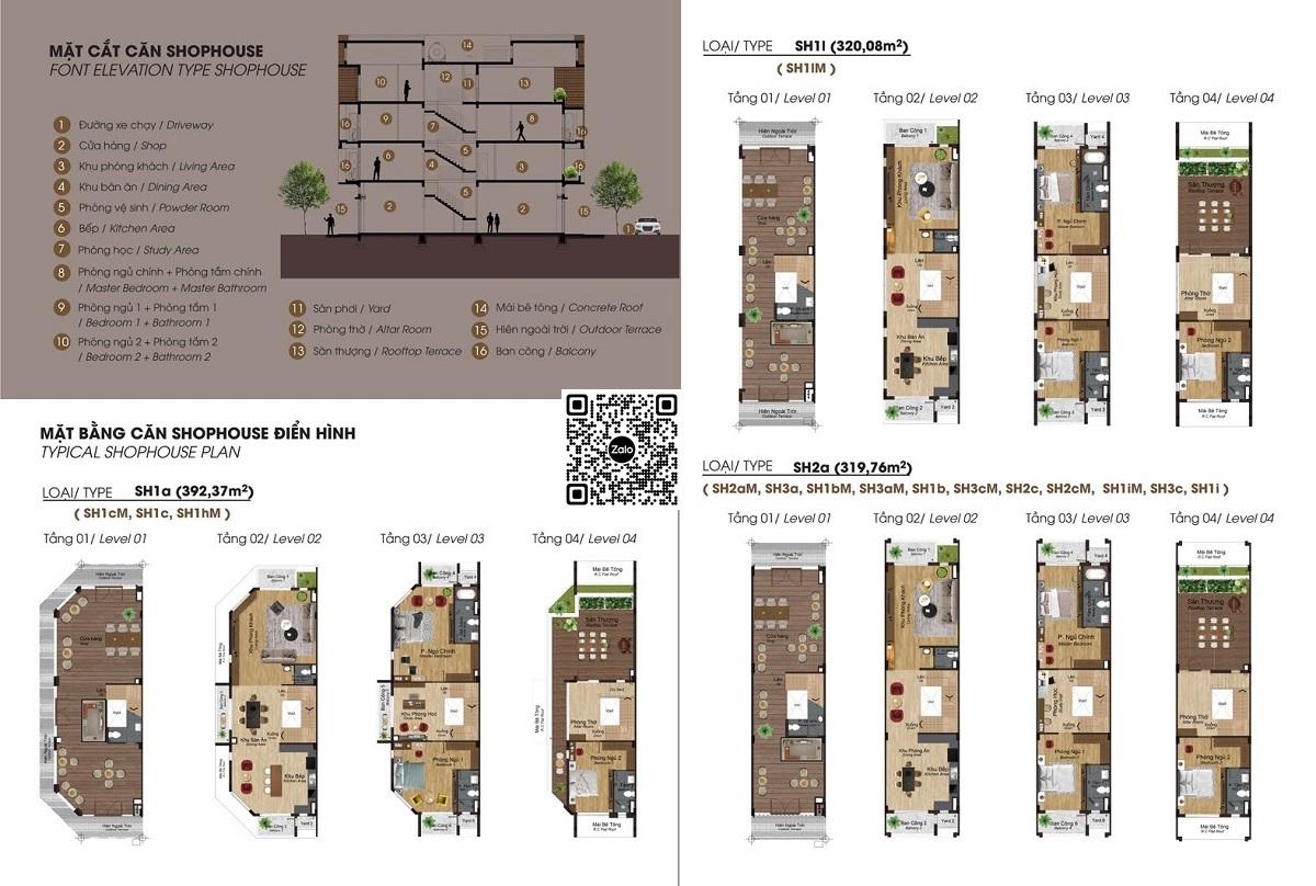 Artisan Park Bình Dương Nhà phố shophouse 4 tầng dự án dự án Artisan Park Bình Dương