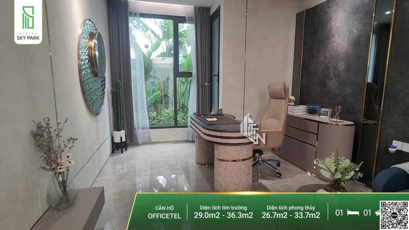 Picity Sky Park – Sky Zen Mẫu căn hộ OFFICETEL cao cấp tại dự án Picity Sky Park
