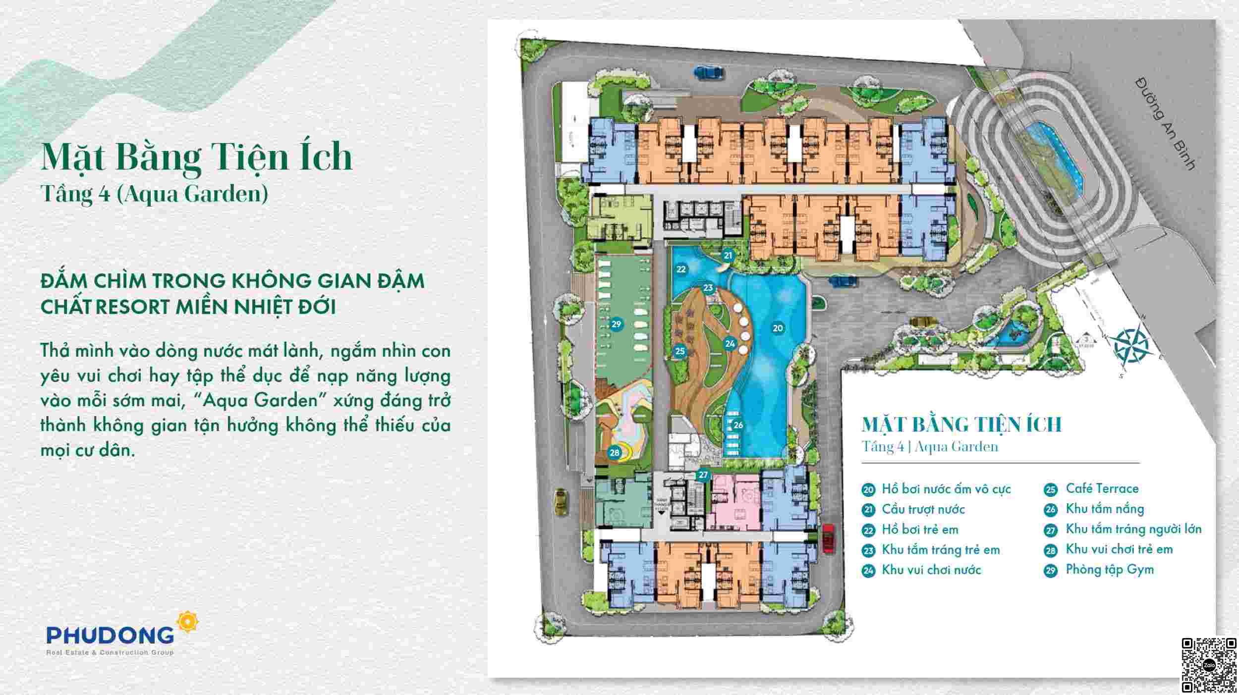 Chi tiết tiện ích cao cấp tầng 4 có tại Phú Đông Sky Garden