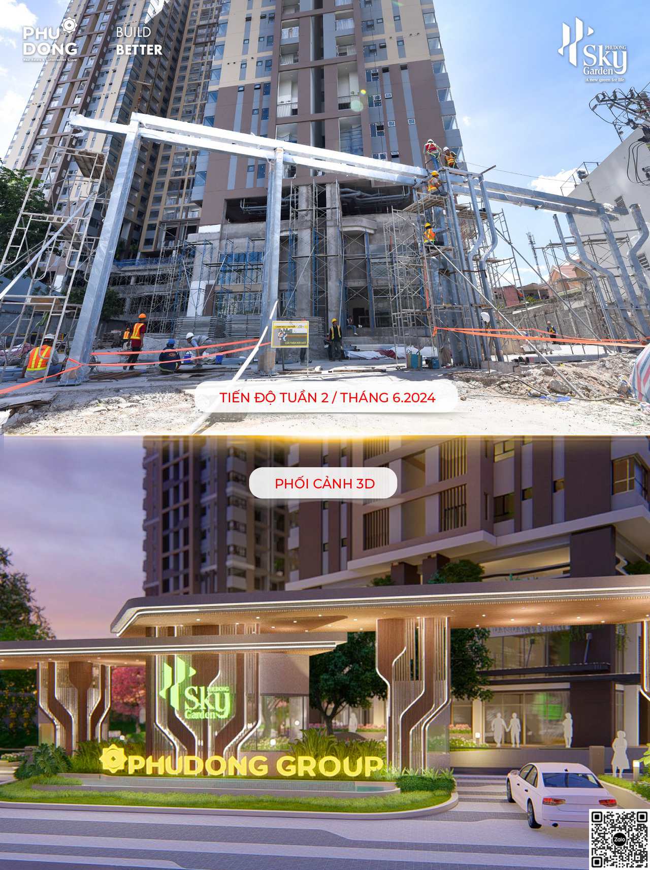 Tiến độ dự án Phú Đông Sky Garden