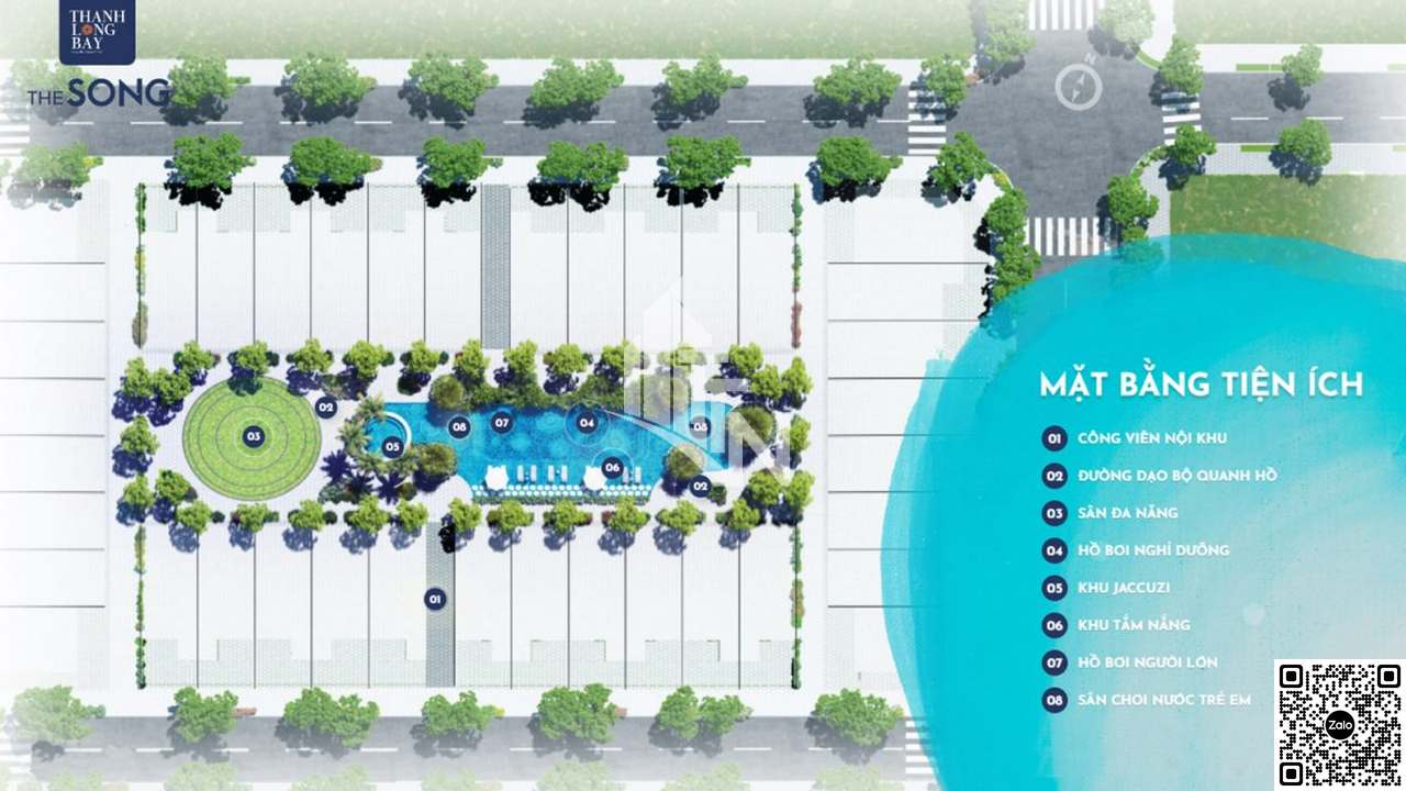 Toàn khu hướng vào “lõi xanh nghỉ dưỡng” rộng gần 1400m2: Cứ mỗi 38 căn nhà vườn sẽ sở hữu hồ bơi toàn bích, giúp chủ nhân phóng tầm mắt ra không gian xanh mướt khoáng đạt phía sau của vườn cây, hồ bơi và bầu trời.