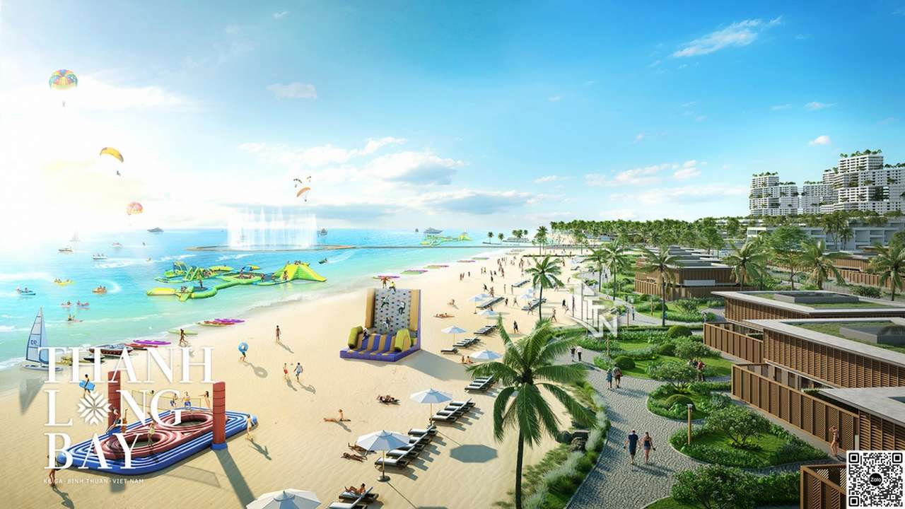 Phối cảnh Tổ hợp Đô thị Nghỉ dưỡng & Thể thao biển Thanh Long Bay – chủ đầu tư Nam Group
