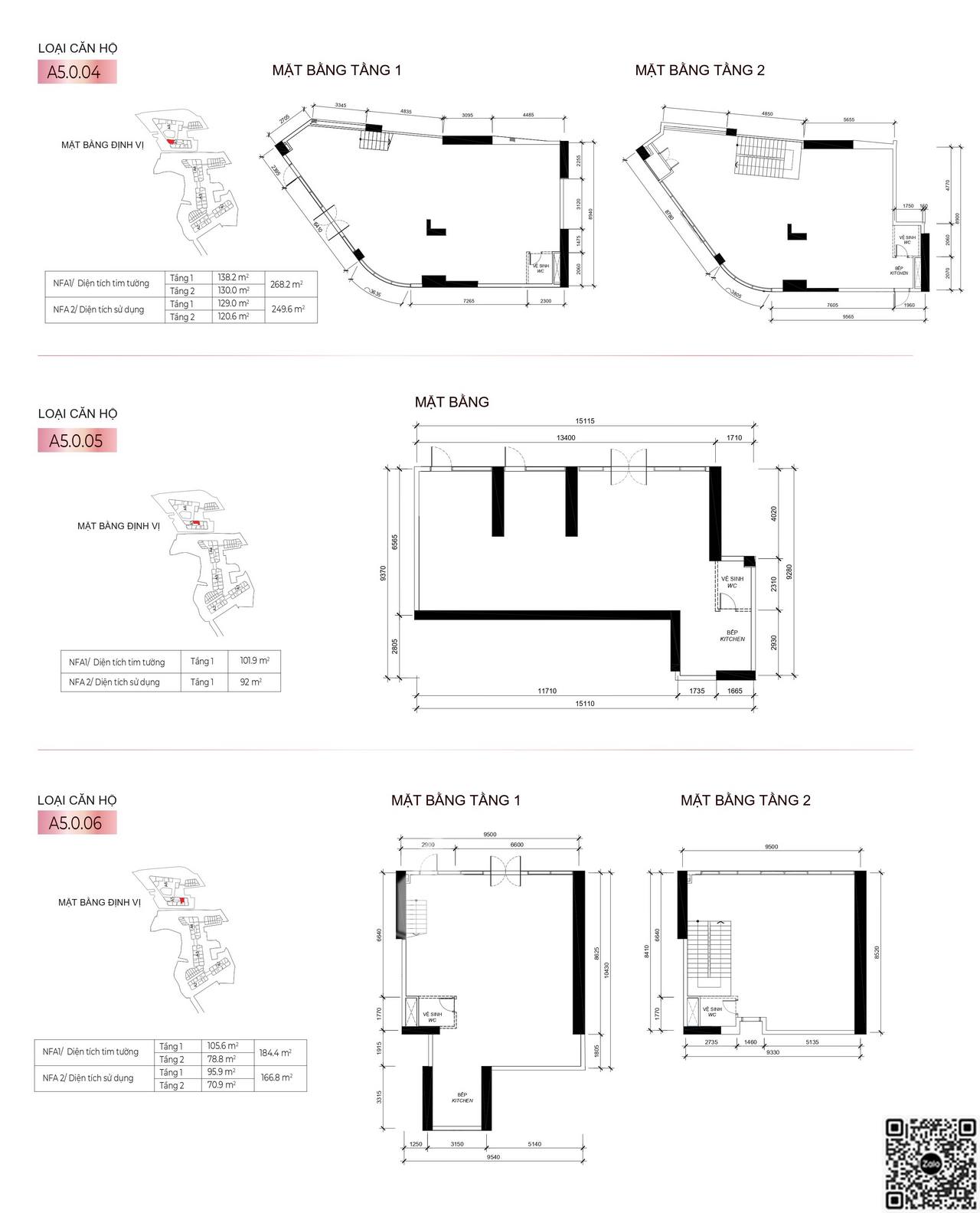 Mẫu thiết kế Shophouse 2 tầng Tháp A6 dự án Eaton Park Gamuda Mai Chí Thọ, TP. Thủ Đức