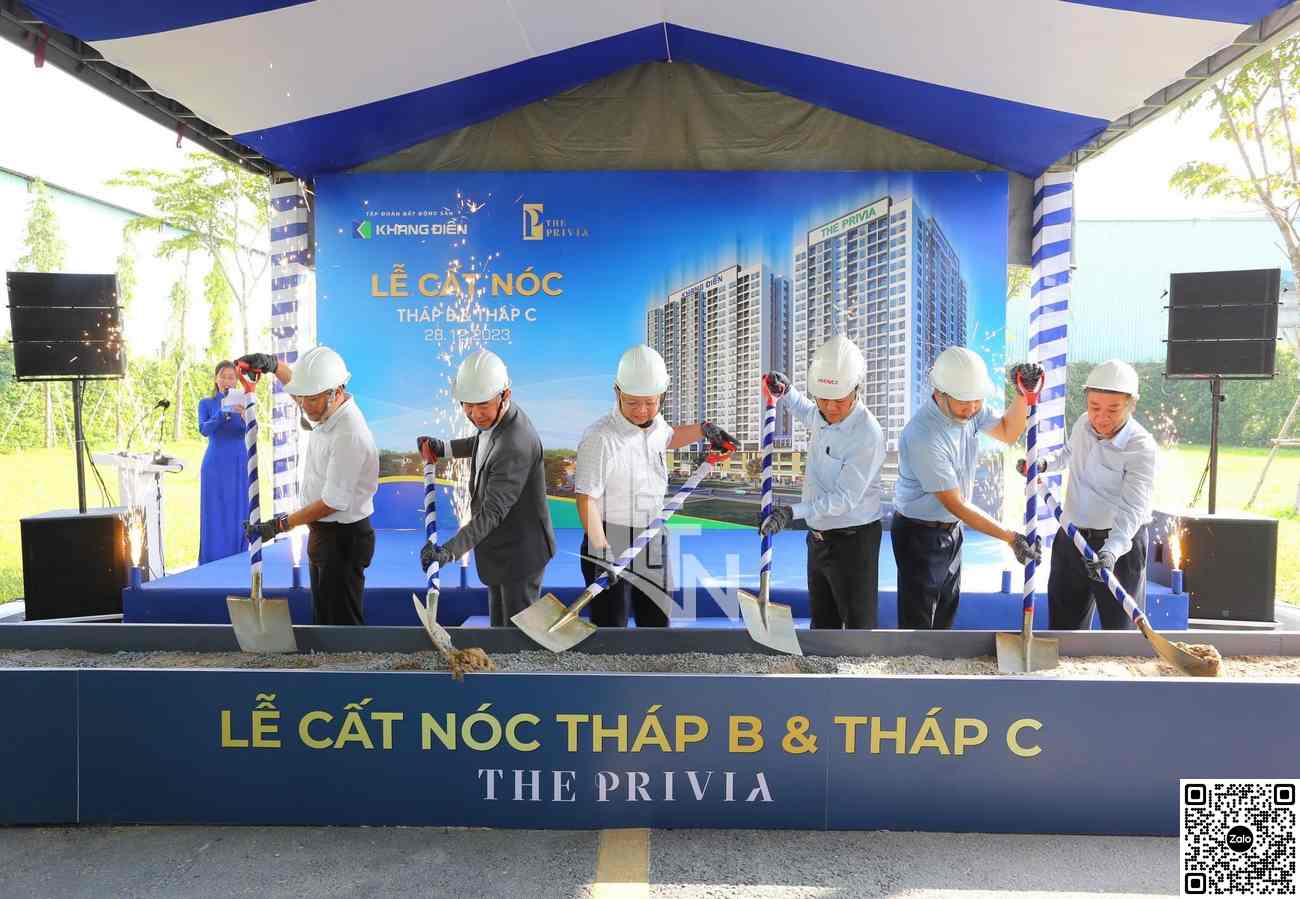 Lễ cất nóc dự án The Privia Khang Điền ngày 28/12/2023 Lễ cất nóc dự án The Privia Khang Điền