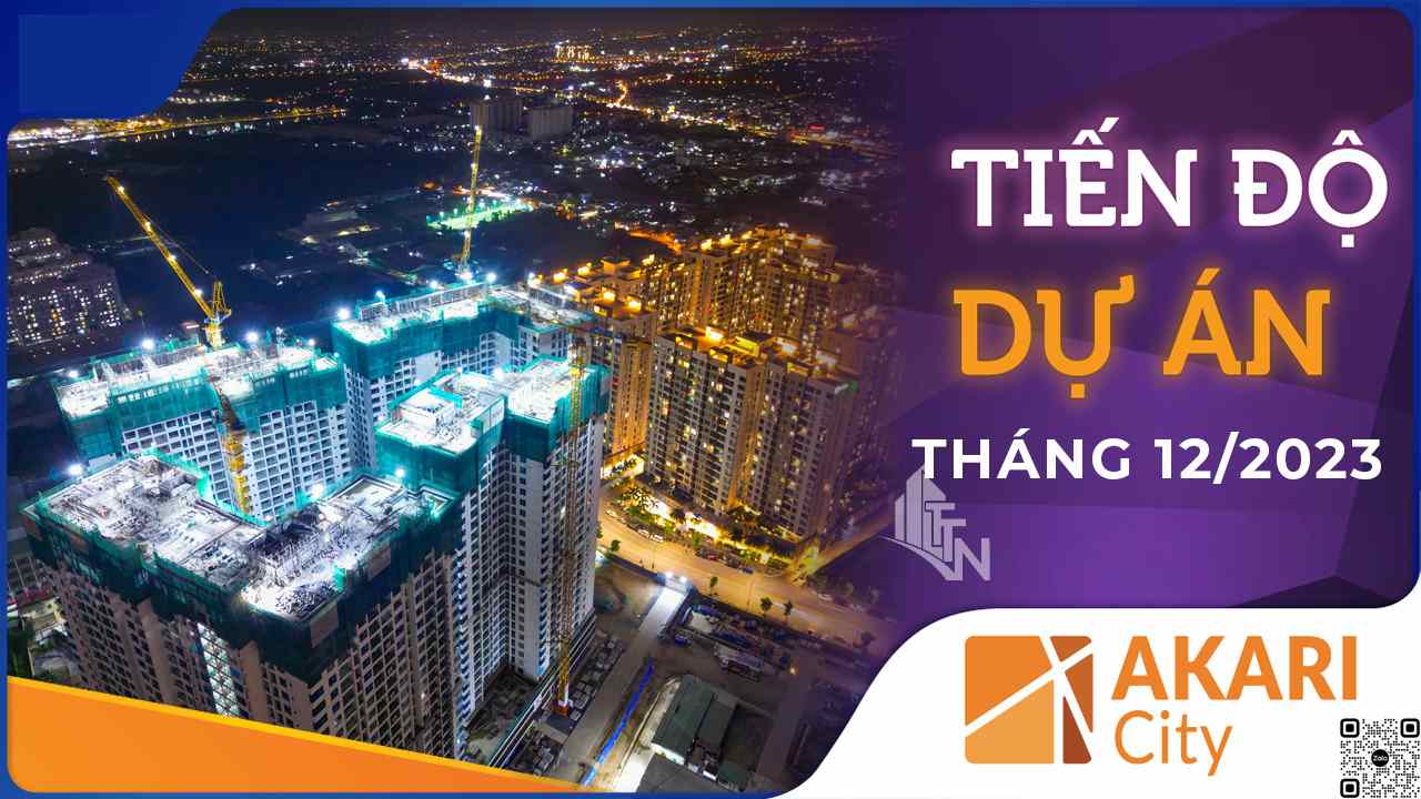 tiến độ dự án Akari City Nam Long tháng 12