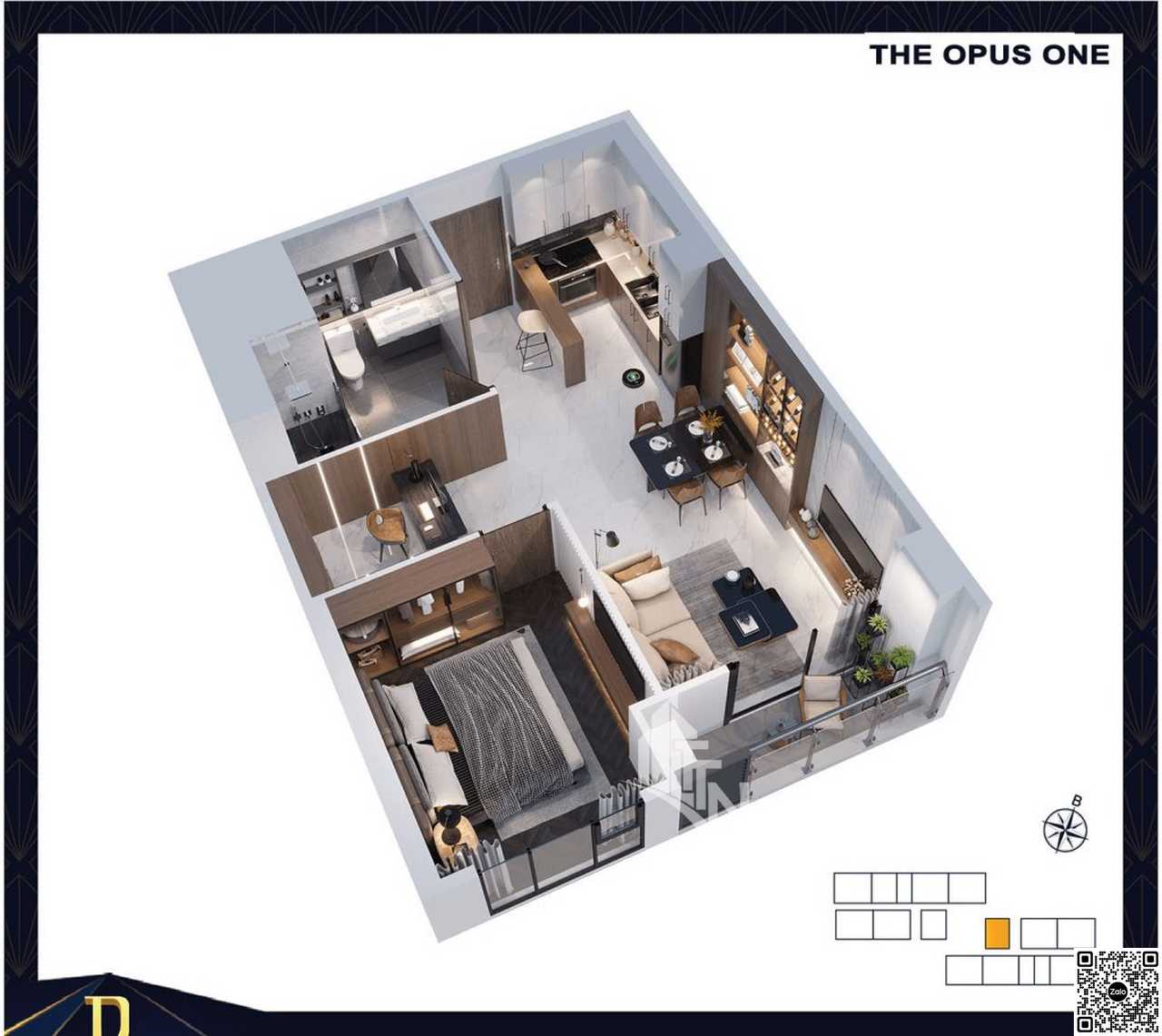 Thiết kế chi tiết căn hộ dự án The Opus One (thuộc phân khu The Beverly – Vinhomes Grand Park)