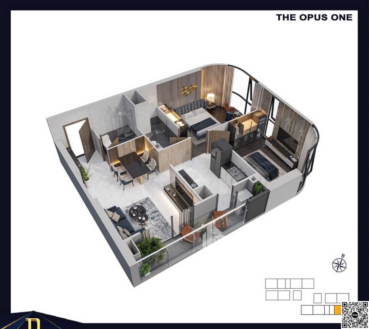 Thiết kế chi tiết căn hộ dự án The Opus One (thuộc phân khu The Beverly – Vinhomes Grand Park)