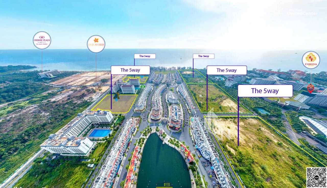 Tiến độ thực tế dự án The 5Way Phú Quốc. Ảnh cập nhật tháng 12/2023