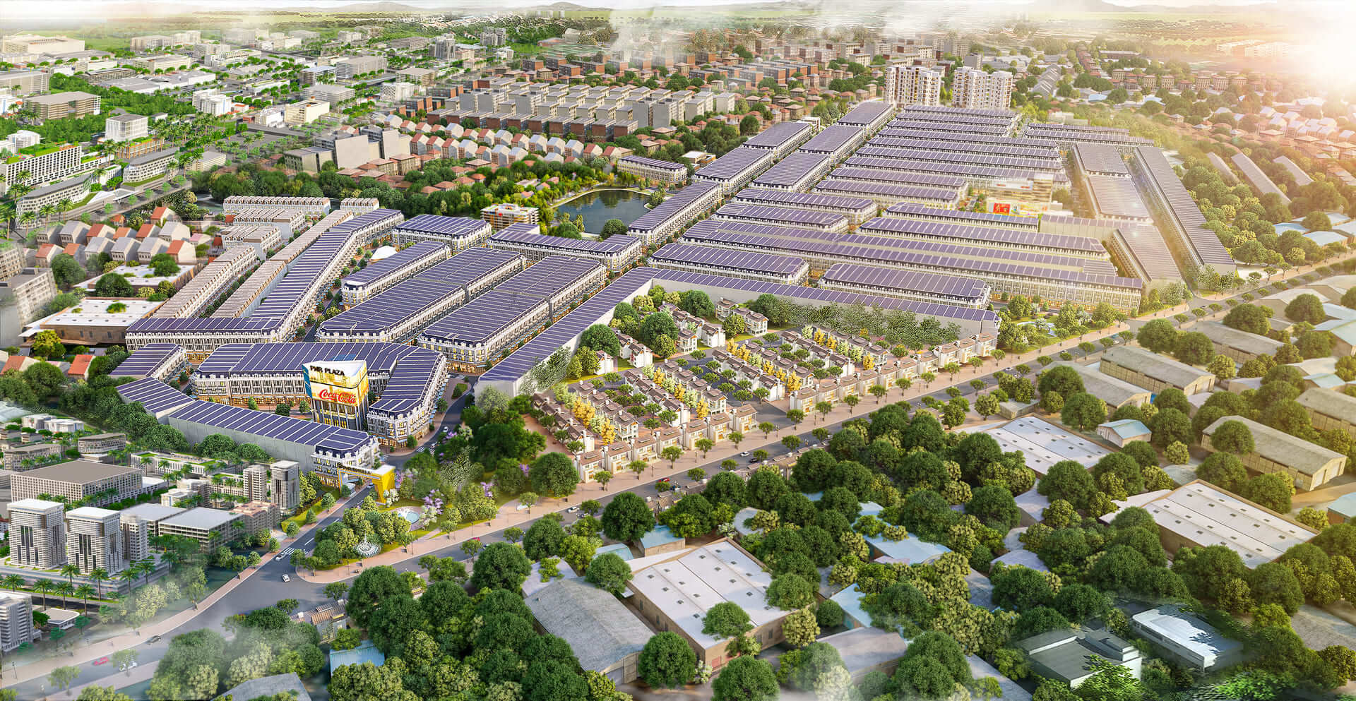 Estella City nằm trong tổng thể khu đô thị - công nghiệp Sông Mây quy mô 473 ha, liền kề thành phố Biên Hòa. Khu vực này đang được quy hoạch thành trung tâm của thành phố Biên Hòa mở rộng, đồng thời cũng là đô thị vệ tinh phục vụ chiến lược phát triển "thành phố sân bay" của tỉnh Đồng Nai