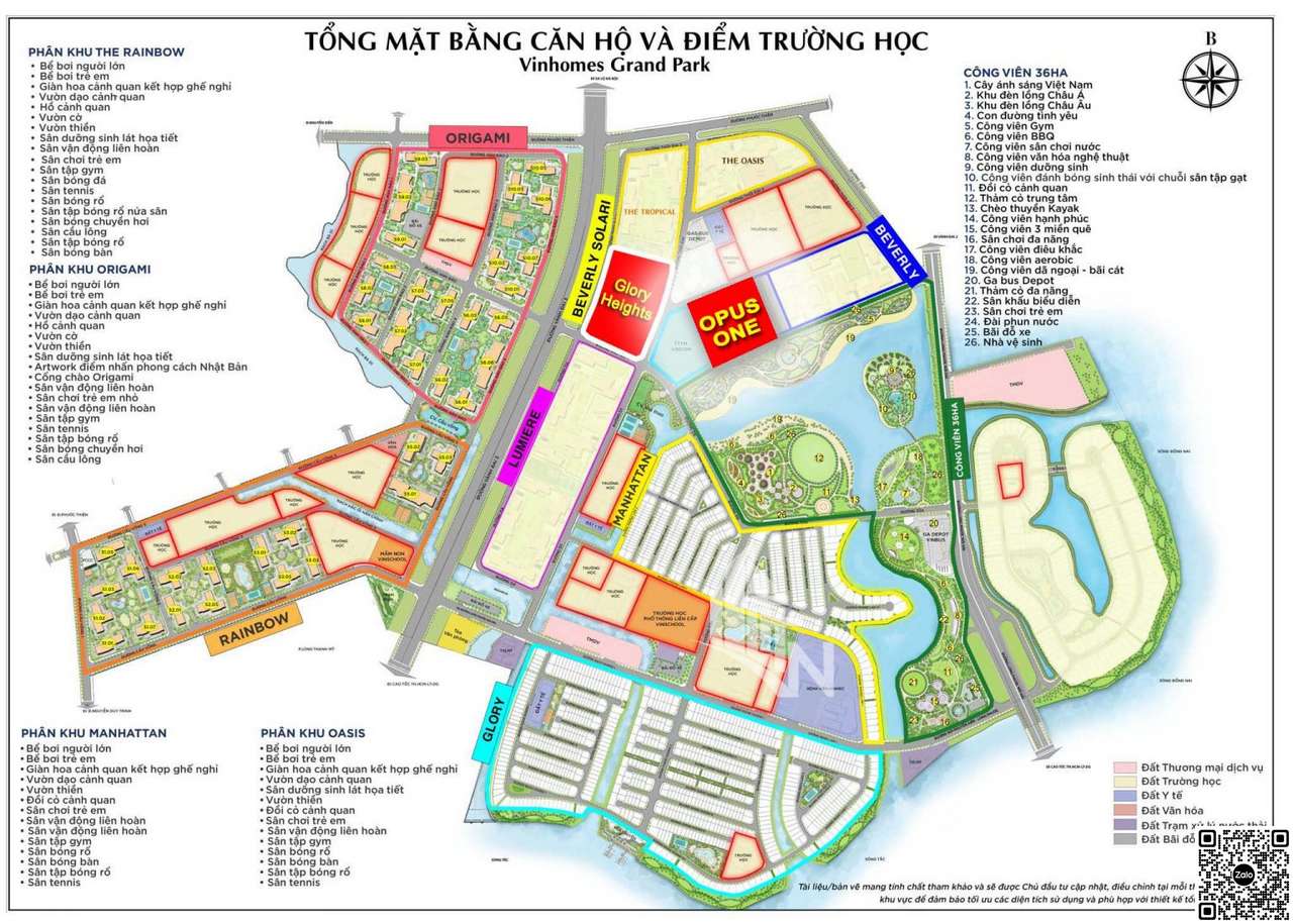 Dự án căn hộ The Opus One (thuộc phân khu The Beverly – Vinhomes Grand Park)