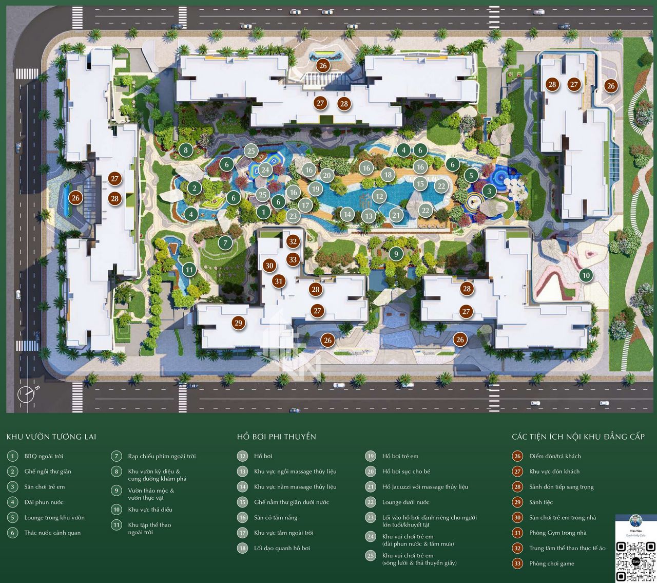 Mặt bằng chi tiết tiện ích Masteri Centre Point & Lumiere Boulevard