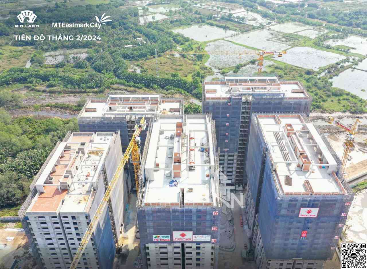 Tháng 2 – Tiến độ dự án MT EastMark cập nhật mới nhất Cập nhật mới nhất tiến độ dự án MT EastMark City tháng 2/2024
