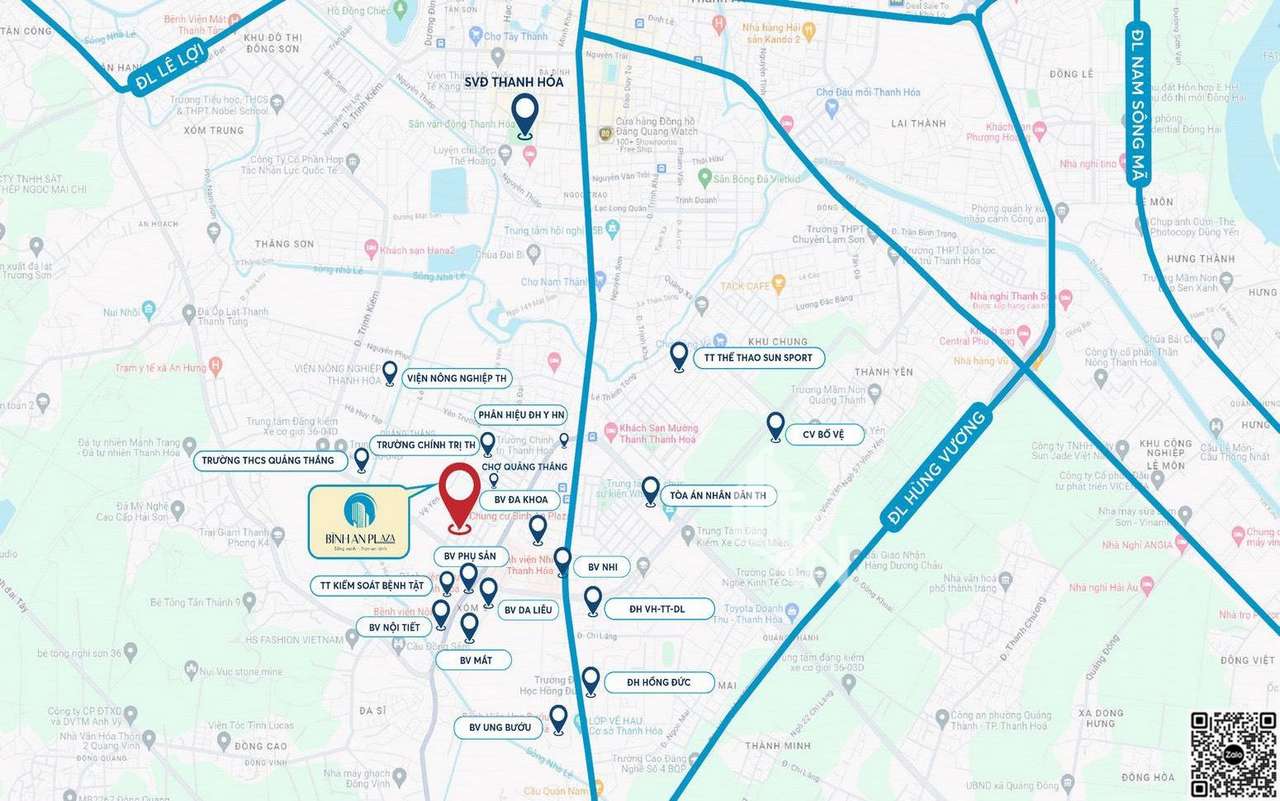 Phối cảnh tổng thể dự án chung cư Bình An Plaza Thanh Hóa