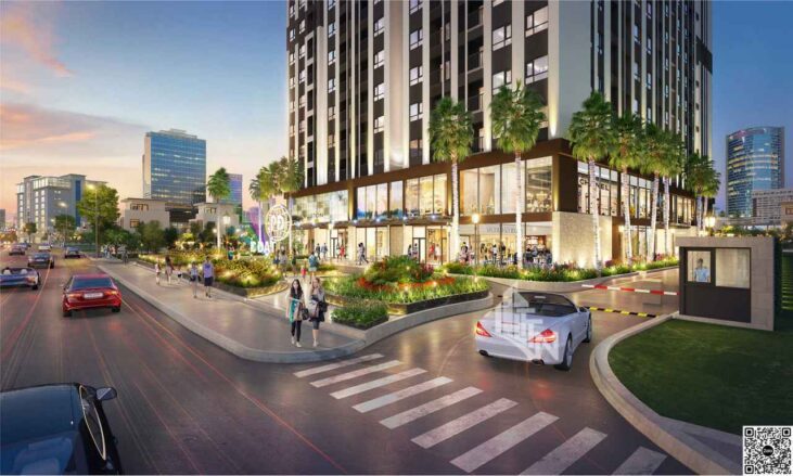 Phối cảnh dự án chung cư căn hộ cao cấp The Esme Bình Dương Dĩ