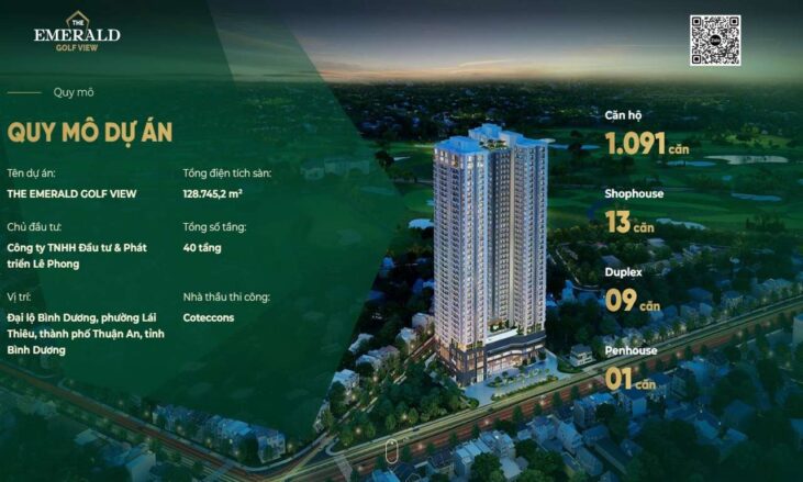 dự án căn hộ cao cấp The Emerald Golf View Bình Dương