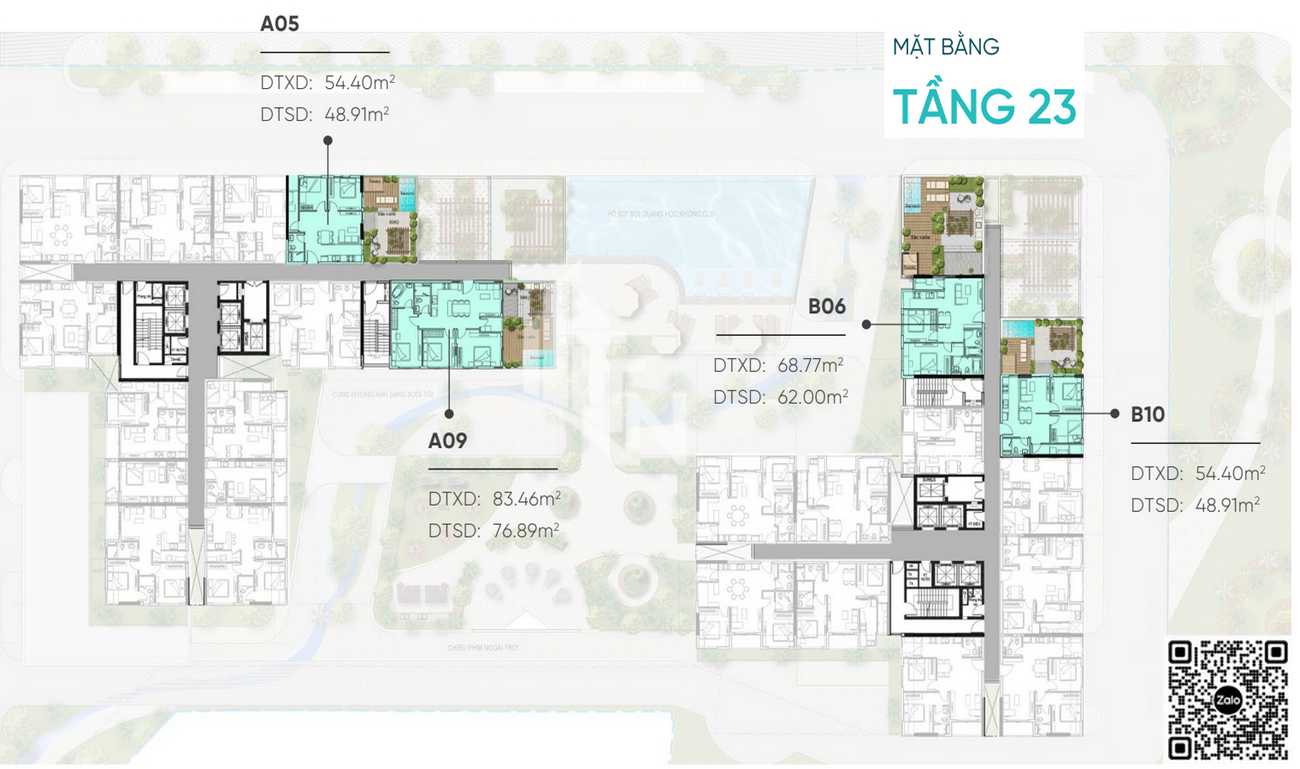 Mặt bằng Sky Villa dự án D Aqua Quận 8 chủ đầu tư DHA Corp
