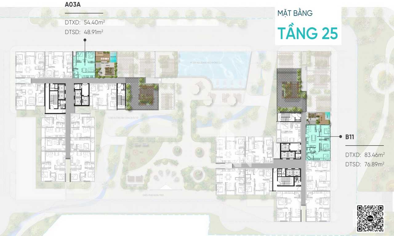 Mặt bằng Sky Villa dự án D Aqua Quận 8 chủ đầu tư DHA Corp
