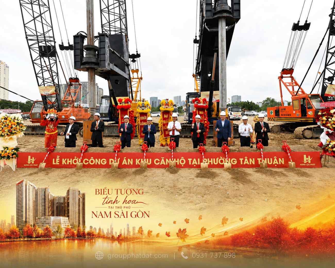 Lễ khởi công dự án căn hộ Phường Tân Thuận The Blue Star