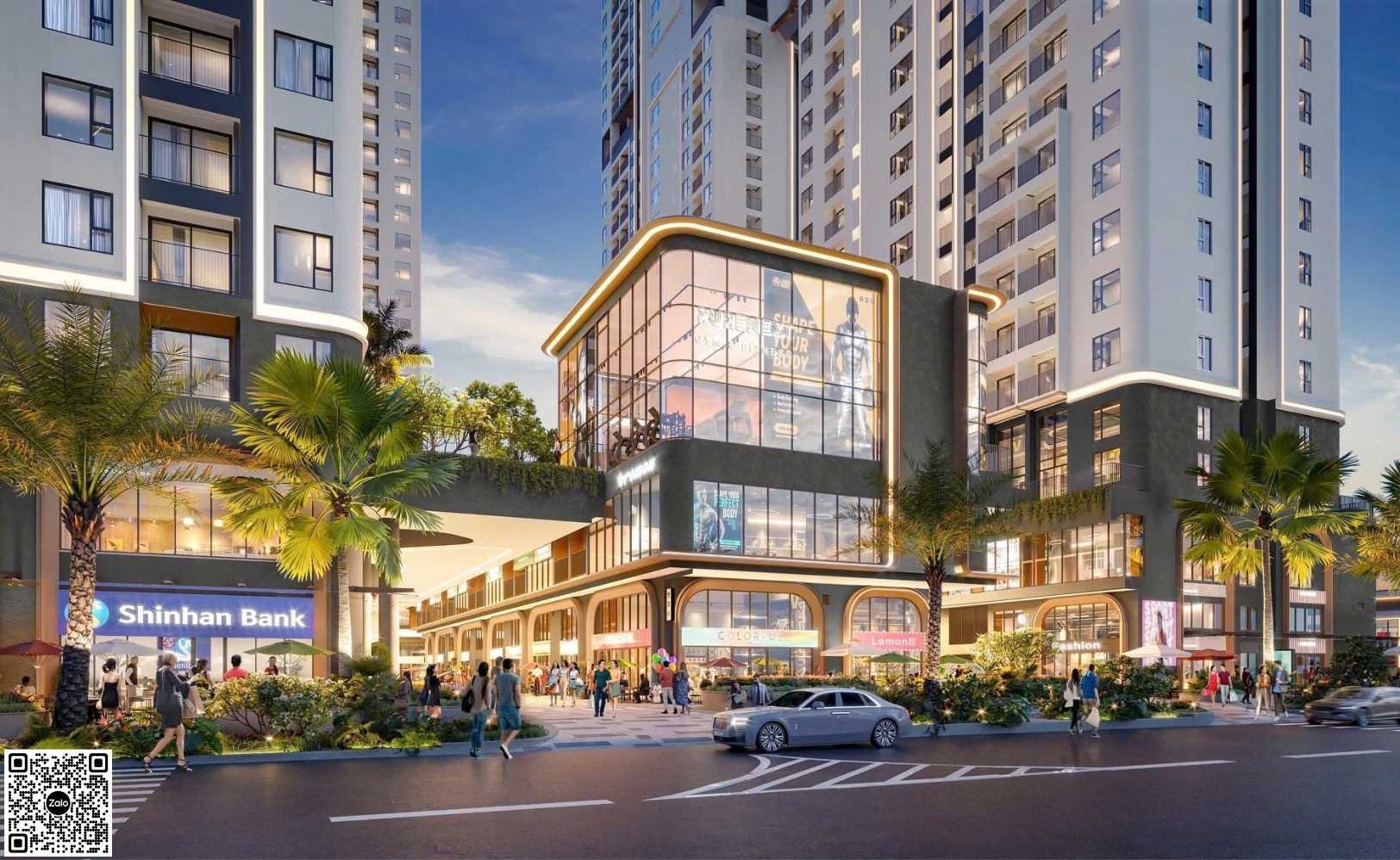 phoi canh khu thuong mai du an green skyline tbs di an binh duong ttn real