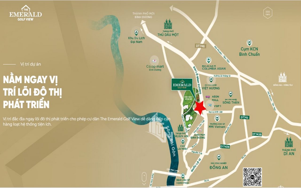 dự án căn hộ cao cấp The Emerald Golf View Bình Dương
