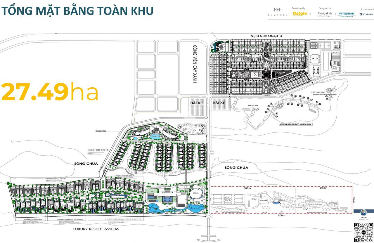 Wyndham Grand Lagoona Bình Châu Mặt bằng tổng thể toàn khu dự án Wyndham Grand Lagoona Bình Châu