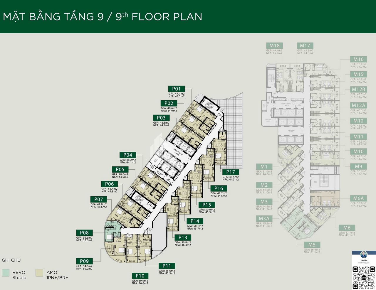 Libera Nha Trang Mặt bằng tầng điển hình The Paramount dự án Libera Nha Trang