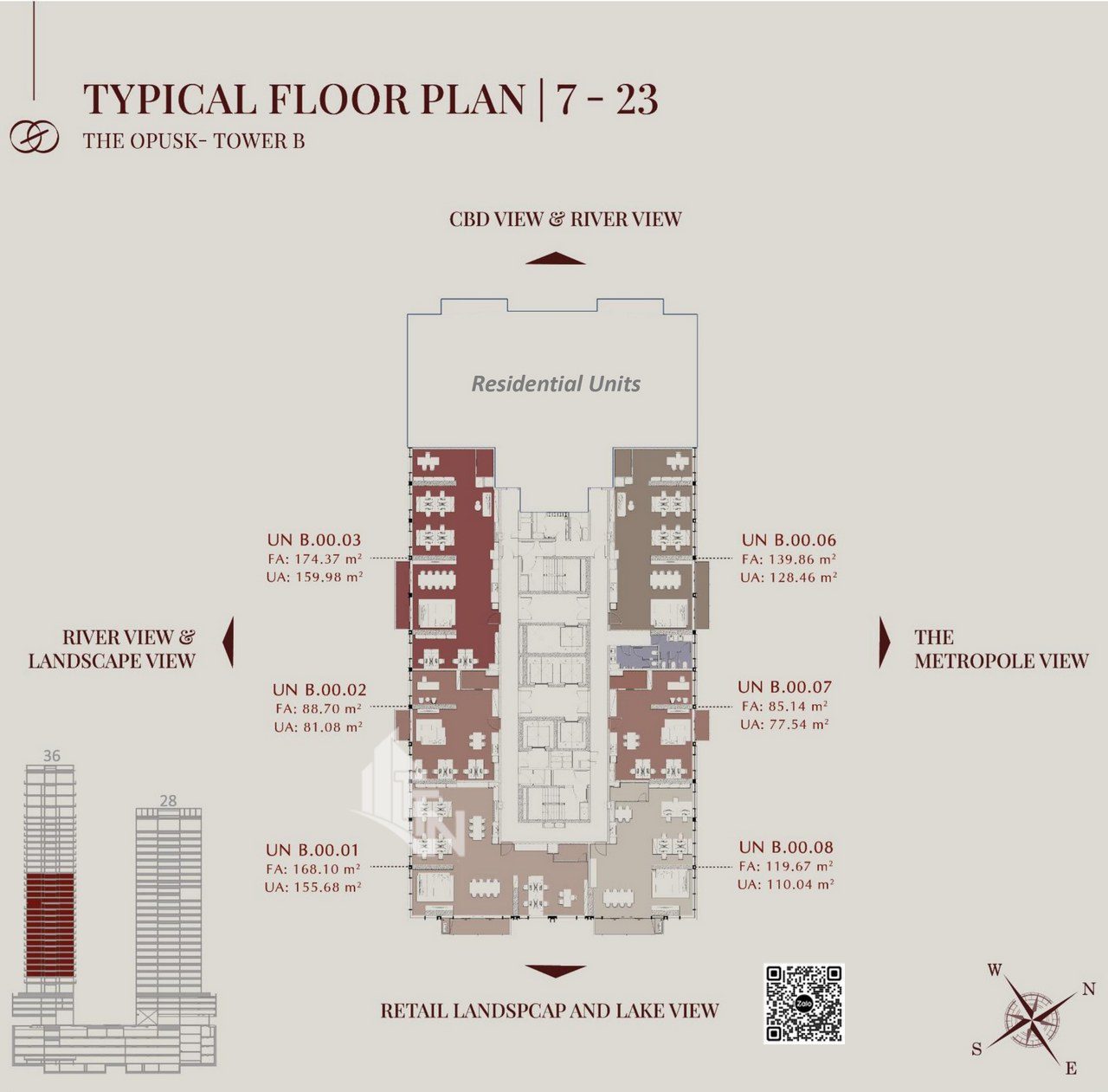 phân khu căn hộ The OpuSK thuộc dự án The Metropole Thủ Thiêm.