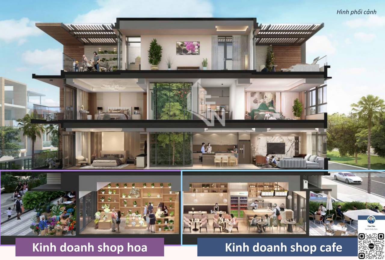 Celesta Avenue Phối cảnh dự án nhà phố 2 mặt tiền Celesta Avenus