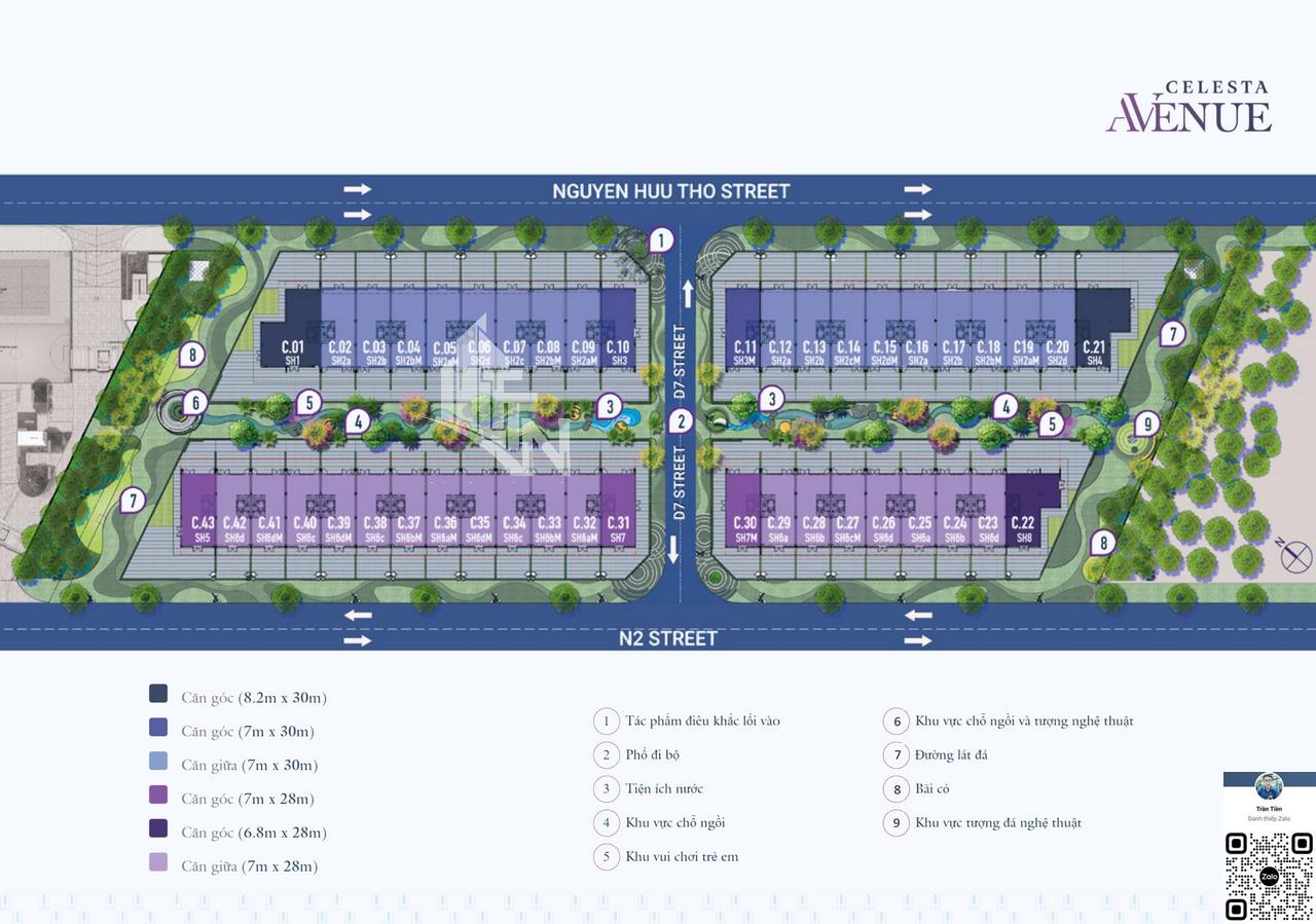 Celesta Avenue dự án nhà phố 2 mặt tiền Celesta Avenus