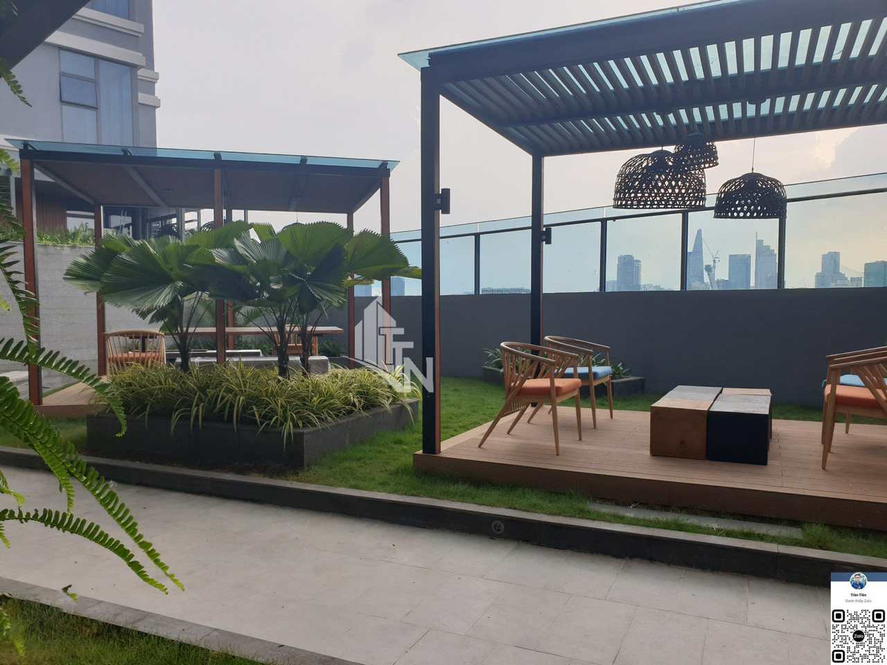 Tiện ích khu sân vườn tại dự án căn hộ sunwah pearl