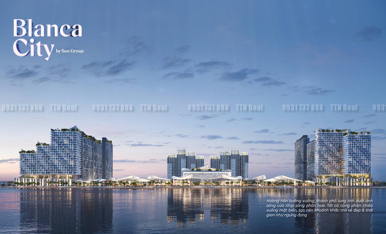 Blanca City by Sungroup Vũng Tàu Phối cảnh tổng thể dự án Blanca City by Sun Group Vũng Tàu