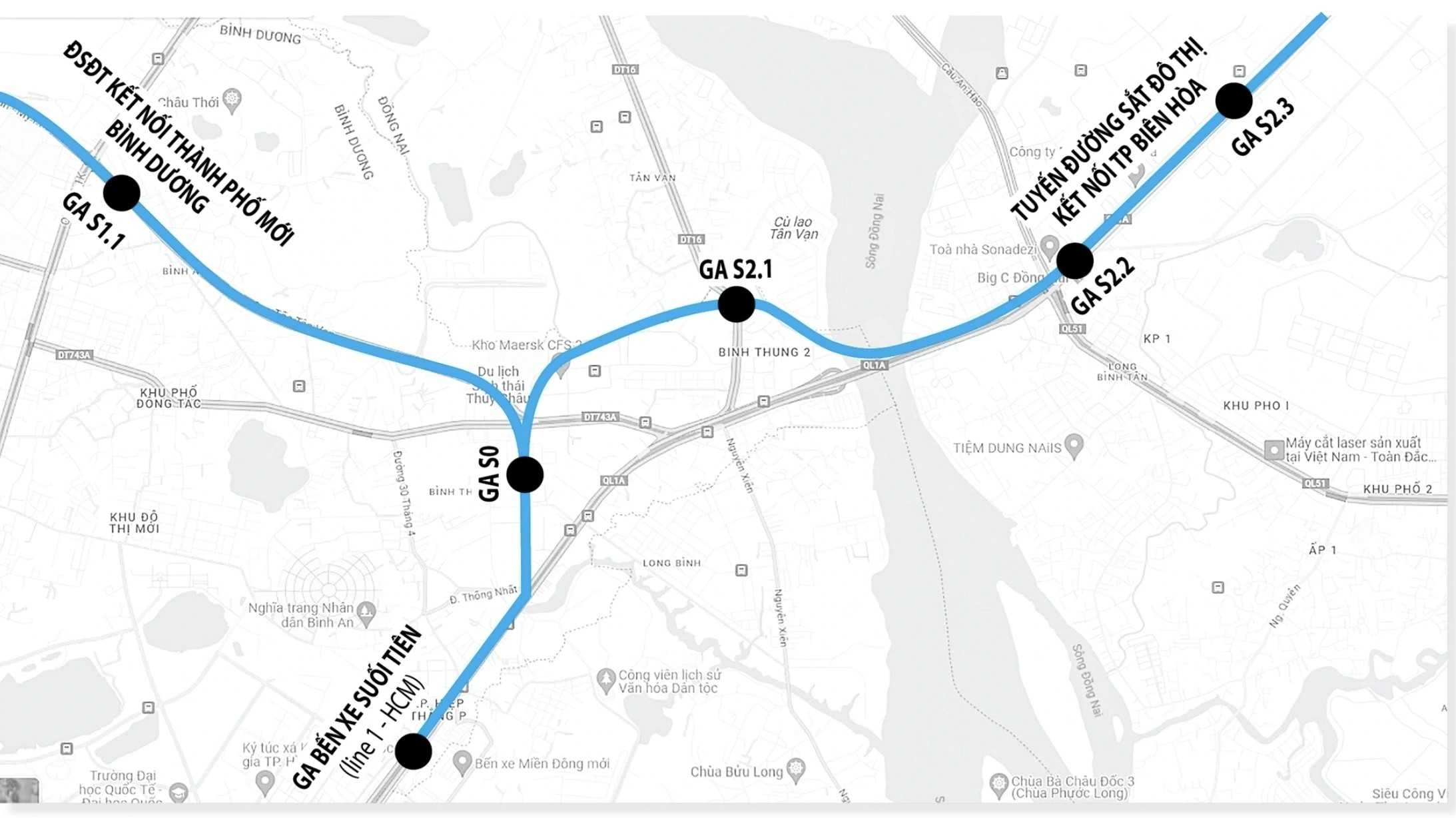CÁCH NHANH NHẤT TỚI GA BẾN XE SUỐI TIÊN (METRO SỐ 1) TỪ DỰ ÁN THE GIÓ RIVERSIDE? The gió riverside