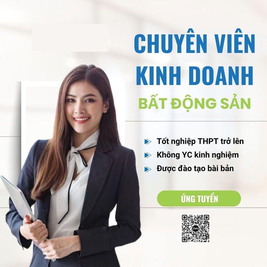tuyển dụng chuyên viên kinh doanh bất động sản