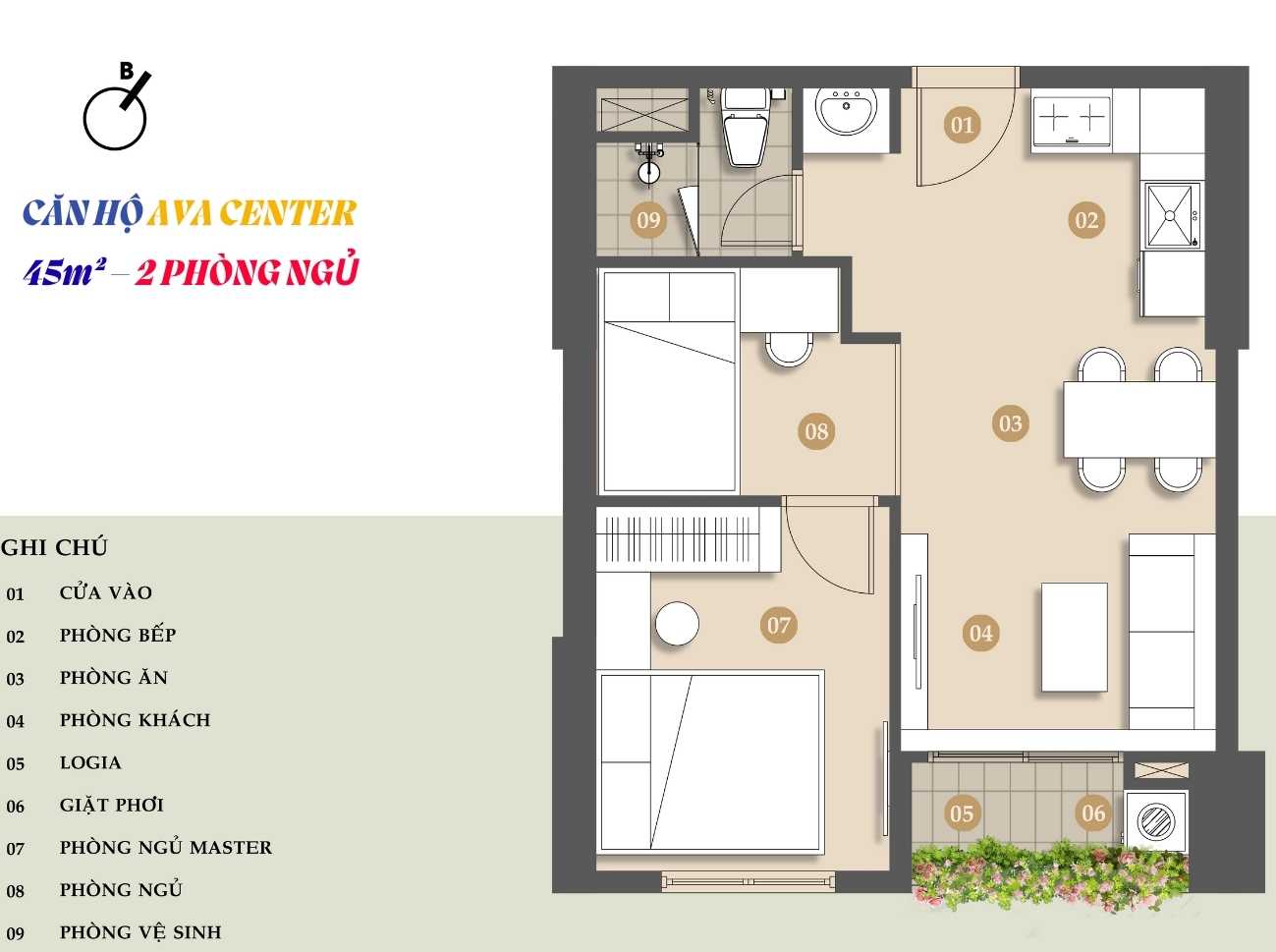 căn hộ chung cư trung tâm Ava Center