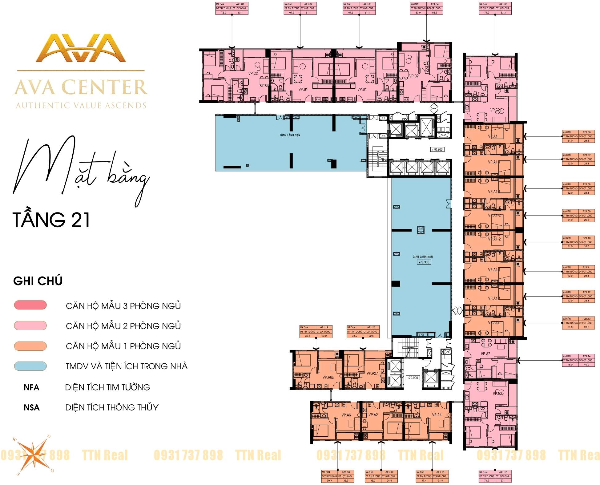 căn hộ chung cư trung tâm Ava Center