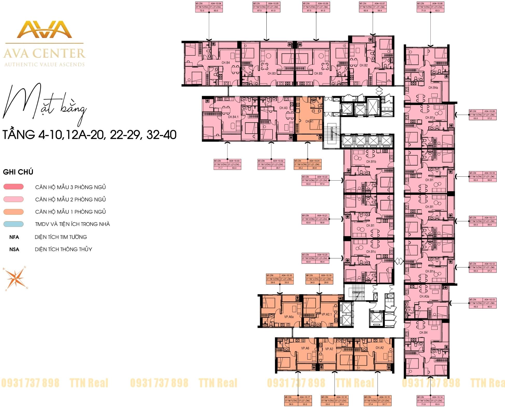 căn hộ chung cư trung tâm Ava Center