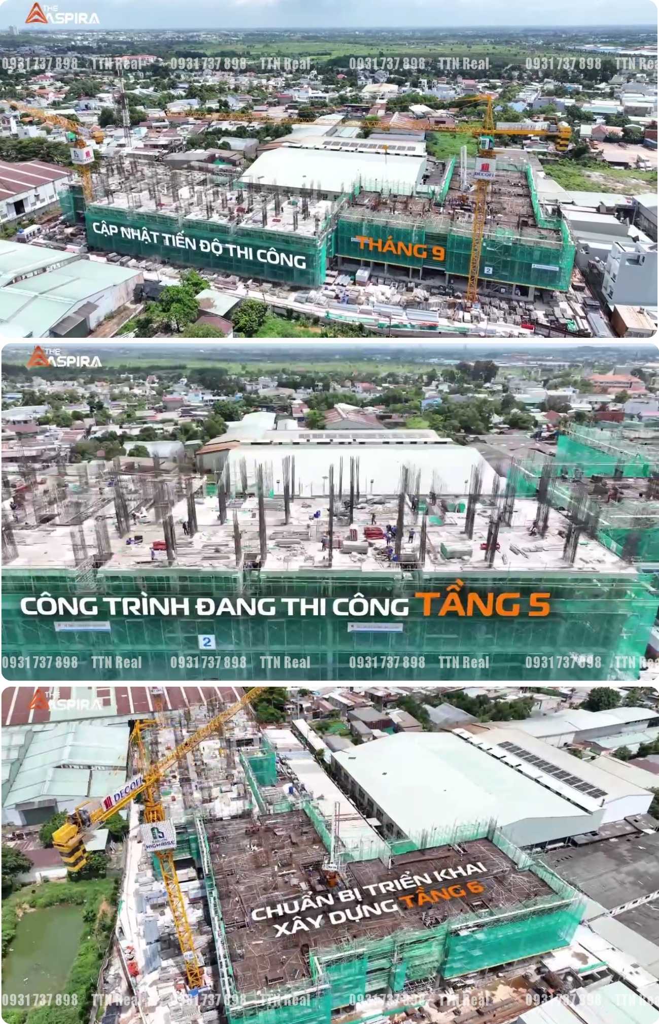 tiến độ dự án The Aspira