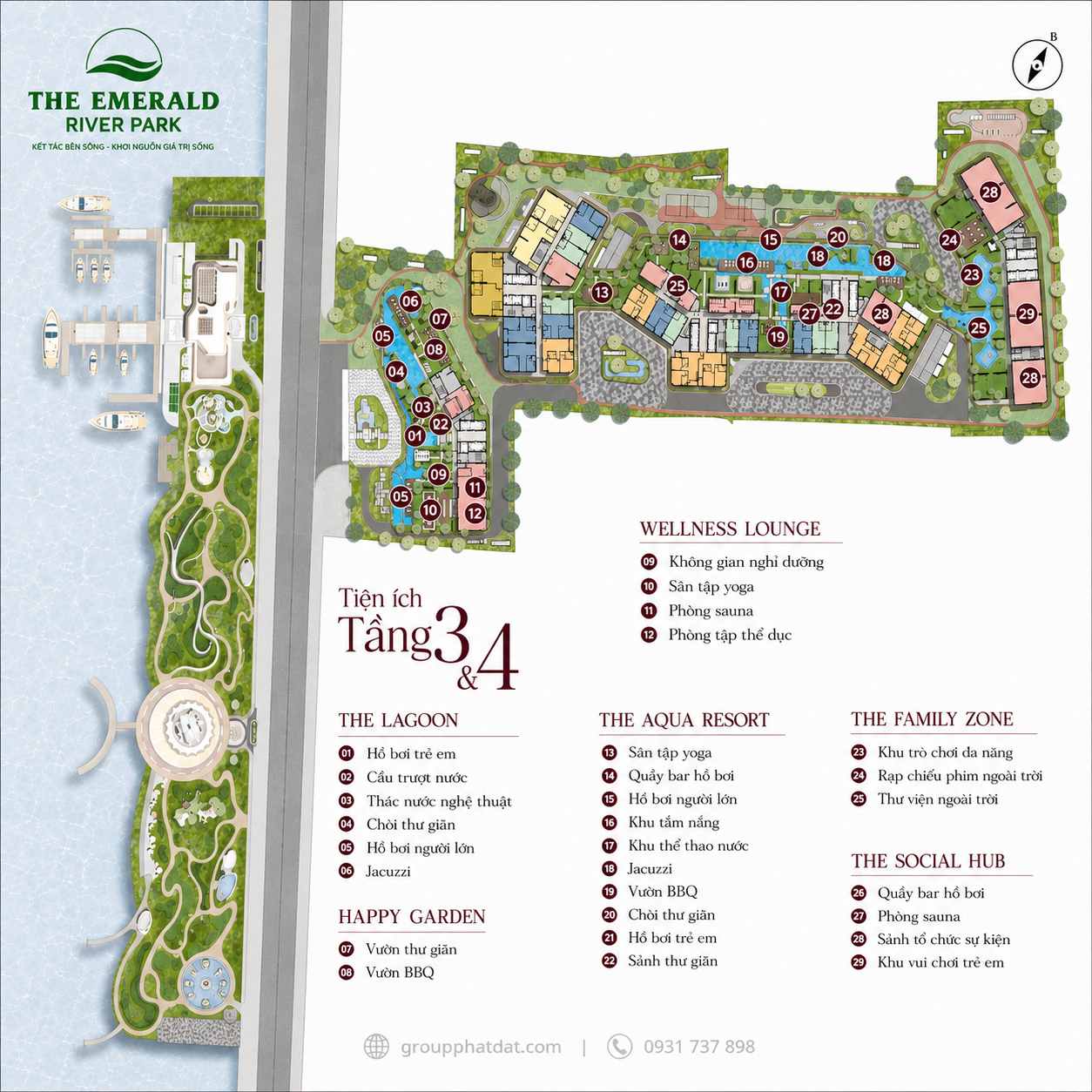 The Emerald River Park tiện ích dự án The Emerald River Park