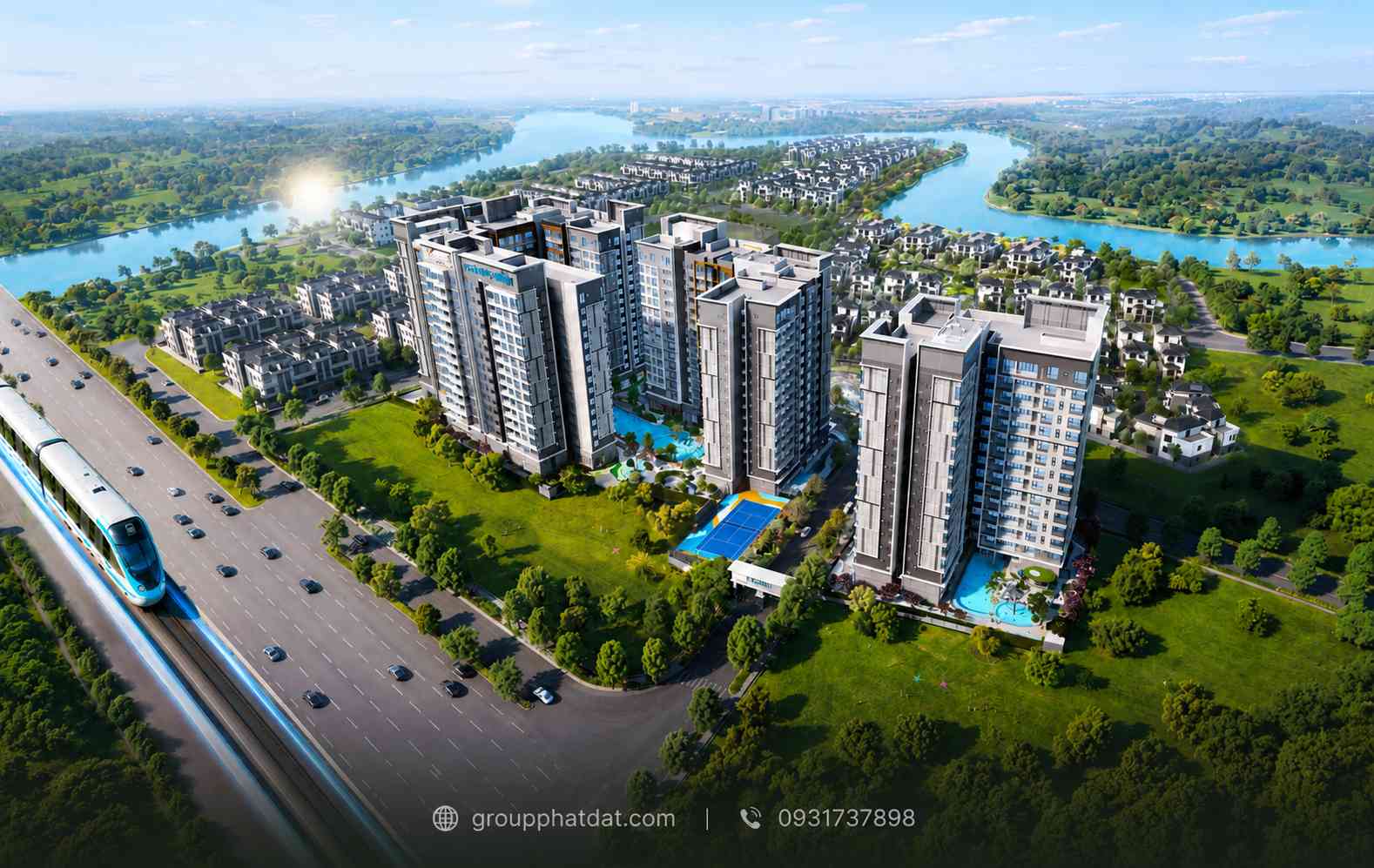 Phối cảnh dự án Gladia Heights Keppel Land và Khang Điền