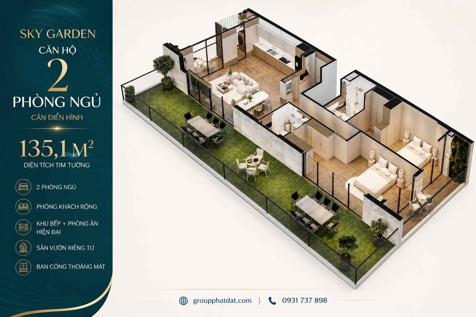 Noble Crystal Riverside Mặt bằng căn hộ Noble Crystal Riverside – Tòa D The Infinia